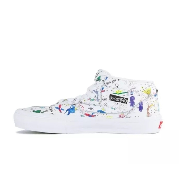 VANS Skate Half Cab x No Comply x Daniel Johnston Shoes Men Sz10 PREMIUM Leather - Picture 3 of 8